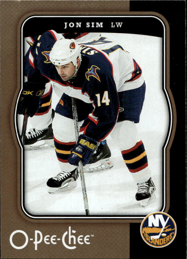 JON SIM 07-08 UD O-Pee-Chee