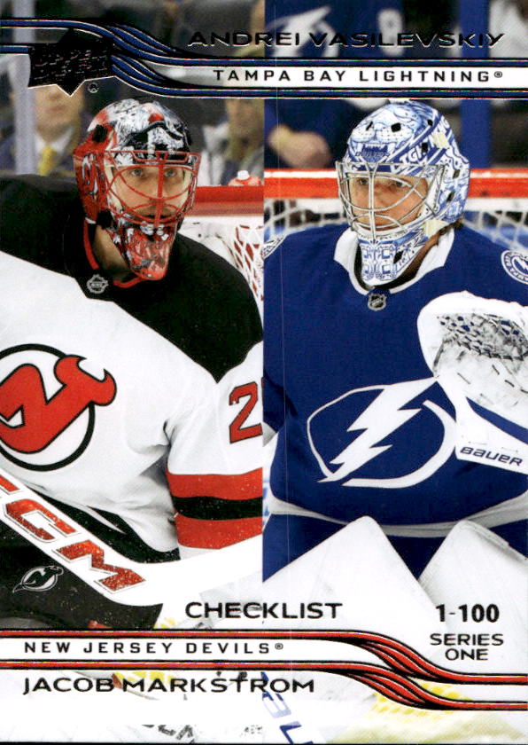 Checklist ANDREI VASILEVSKIY/JACOB MARKSTROM 25-26 UD Series 1