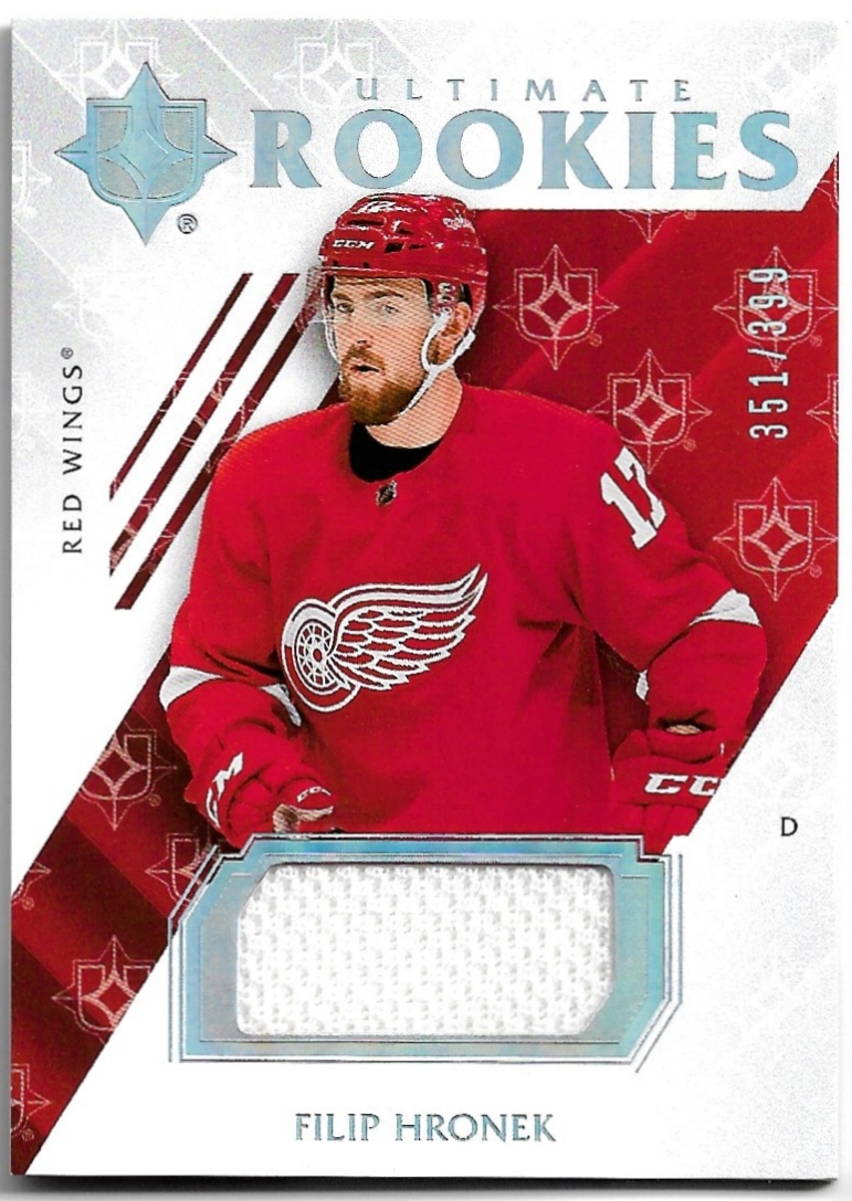 Jersey Ultimate Rookies FILIP HRONEK 18-19 UD Ultimate Collection /399