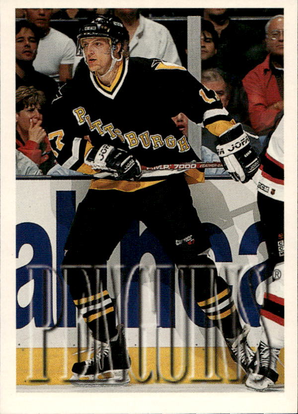 THOMAS SANDSTROM 95-96 Topps (chybí potisk na přední straně - chyba tisku)