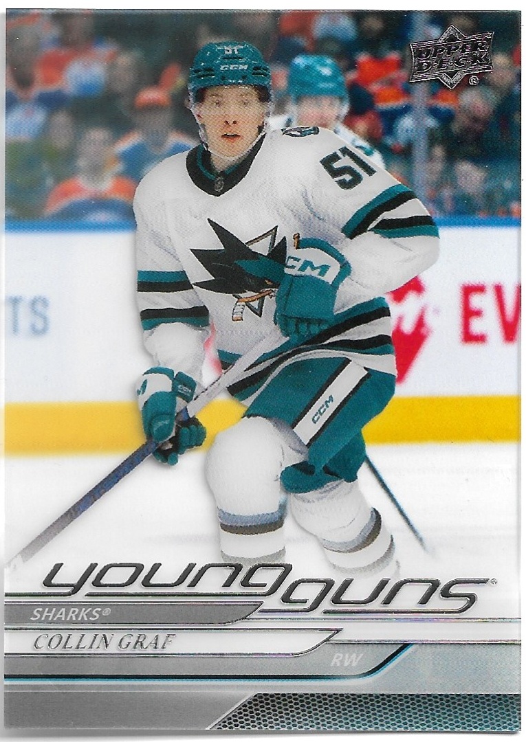 Rookie Clear Cut Young Guns COLLIN GRAF 24-25 UD Series 1