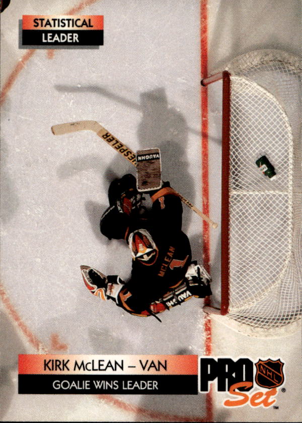 Goalie Wins Leader KIRK MCLEAN 92-93 Pro Set