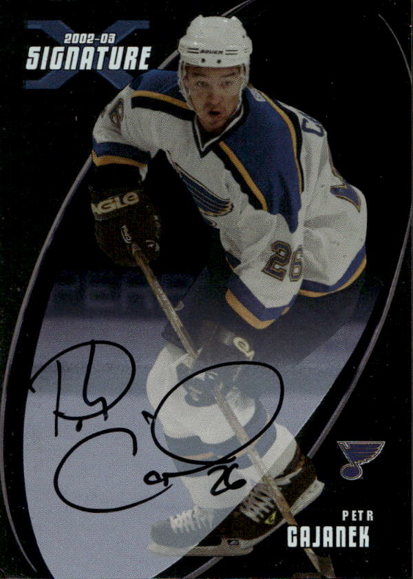 Auto Signatures PETR ČAJÁNEK 02-03 In the Game Be A Player Signature Series