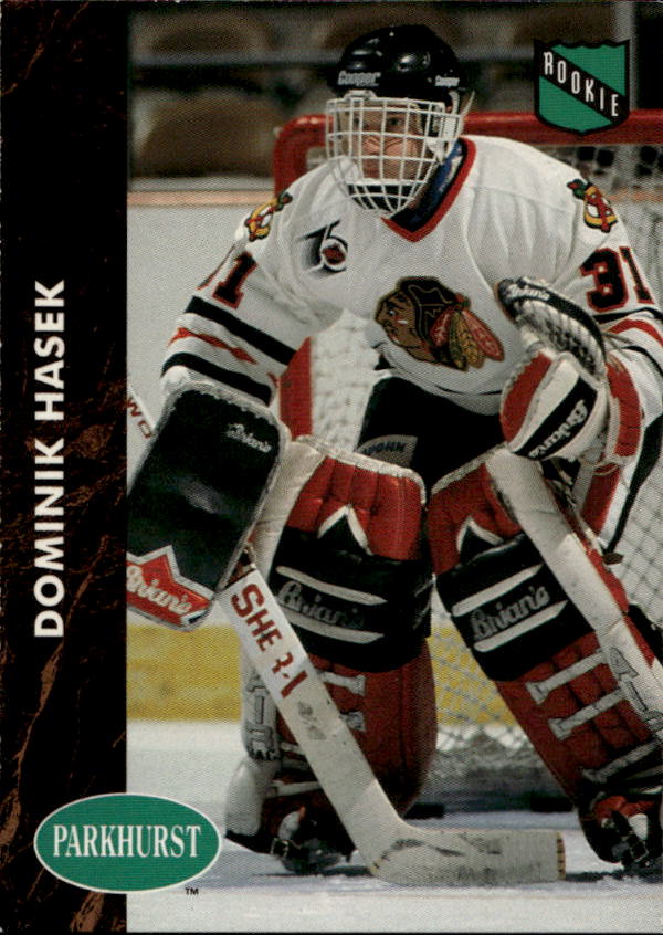 Rookie DOMINIK HAŠEK 91-92 Parkhurst (lehce světlá hrana)