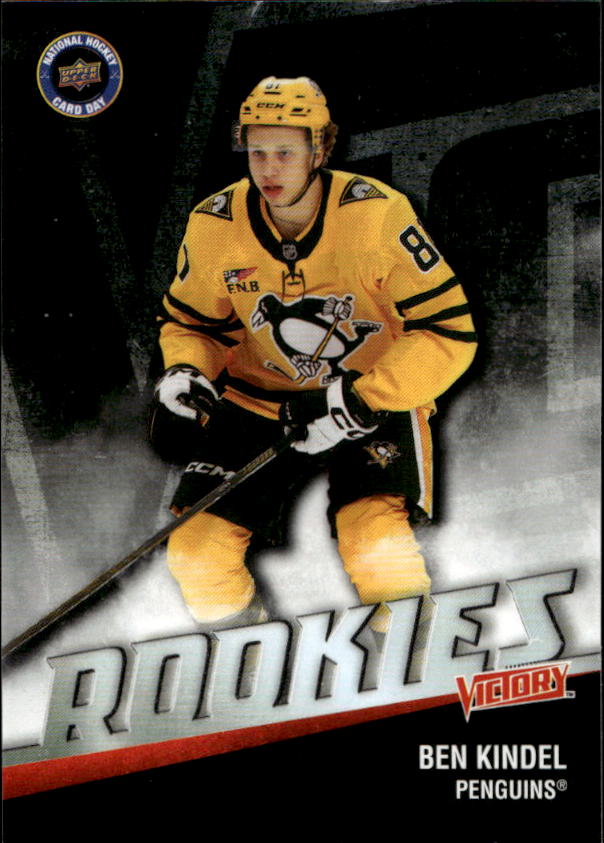 Victory Black Rookie BEN KINDEL 2026 UD National Hockey Card Day
