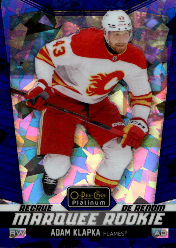 Blue Fragments Marquee Rookie ADAM KLAPKA 24-25 UD O-Pee-Chee OPC Platinum /125
