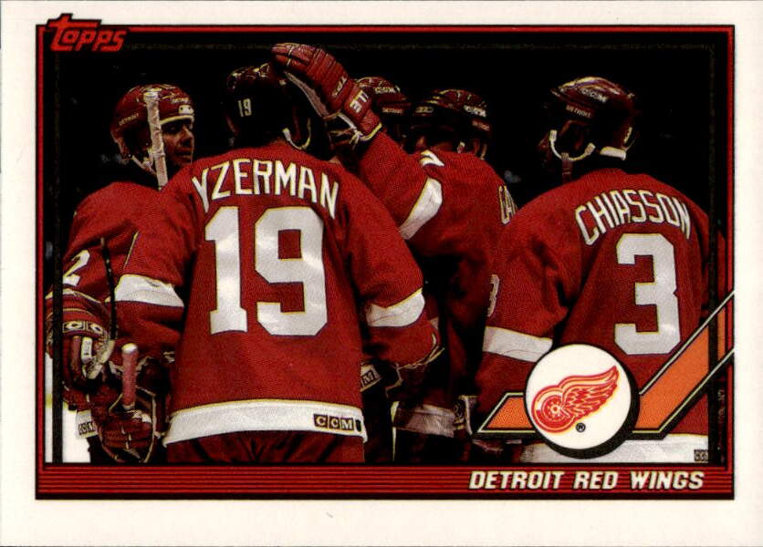 DETROIT RED WINGS 91-92 Topps