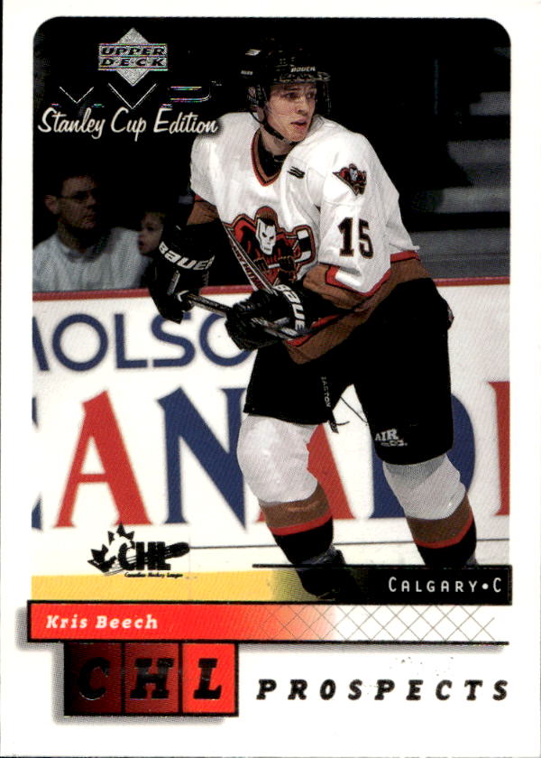 Silver Script CHL Prospect KRIS BEECH 99-00 UD MVP Stanley Cup Edition