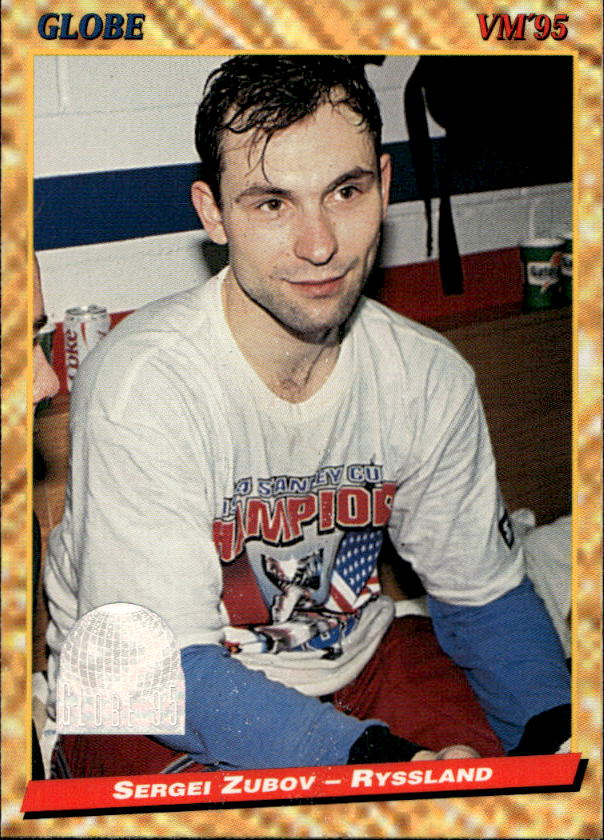 SERGEI ZUBOV 1995 Semic Globe (trocha barvy na kartě)
