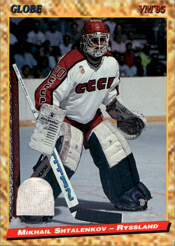 MIKHAIL SHTALENKOV 1995 Semic Globe (trocha barvy na kartě)