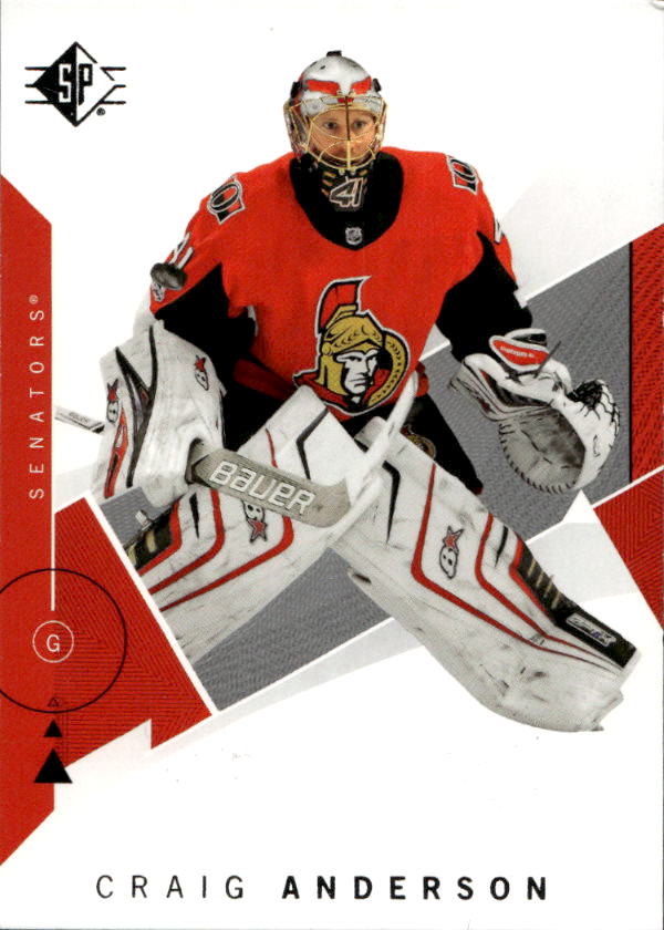 CRAIG ANDERSON 18-19 UD SP Hockey