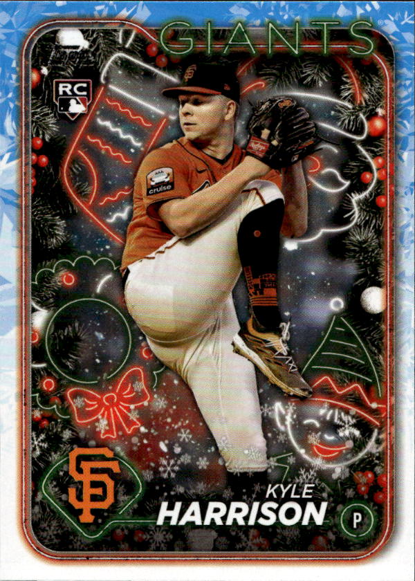 Rookie KYLE HARRISON 2024 Topps Holiday Baseball