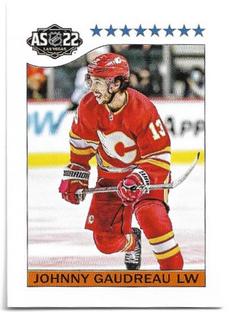 1984 All-Star JOHNNY GAUDREAU 2022-23 Topps NHL Sticker Collection Hockey