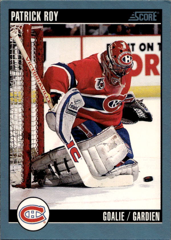 PATRICK ROY 92-93 Score Canadian (lehce světlé horní růžky)