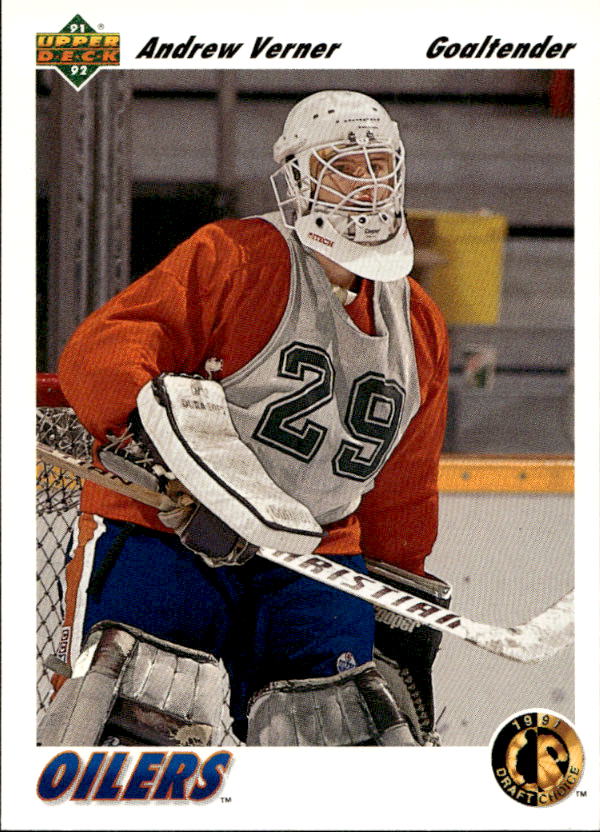 Rookie ANDREW VERNER 91-92 Upper Deck
