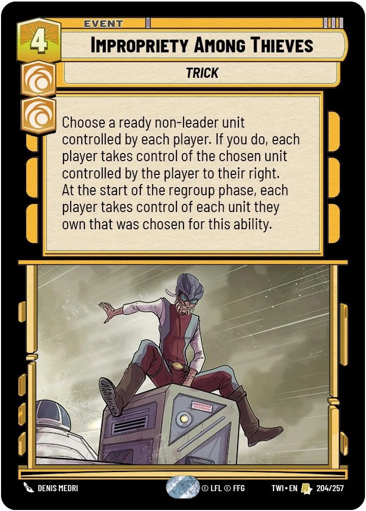 IMPROPRIETY AMONG THIEVES - Unlimited Twilight of the Republic