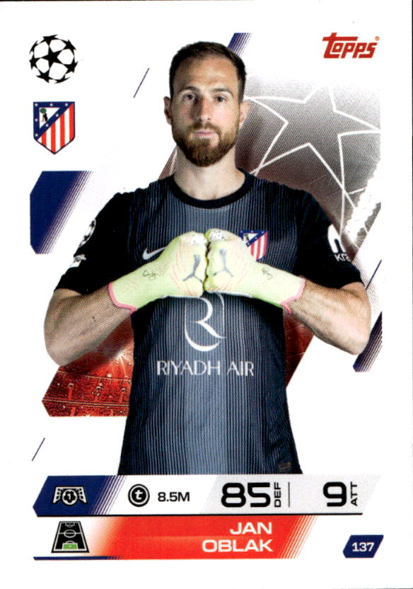JAN OBLAK 25-26 Match Attax UCL