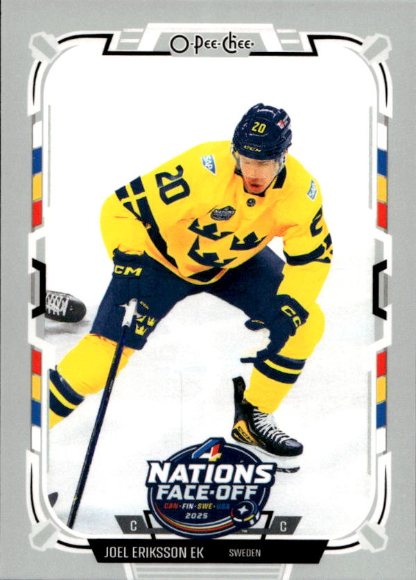 4 Nations Face-Off JOEL ERIKSSON EK 25-26 UD O-Pee-Chee OPC