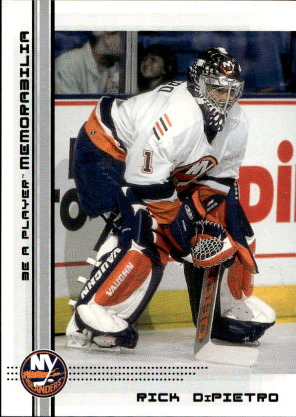 Rookie RICK DIPIETRO 00-01 In the Game Be A Player Memorabilia