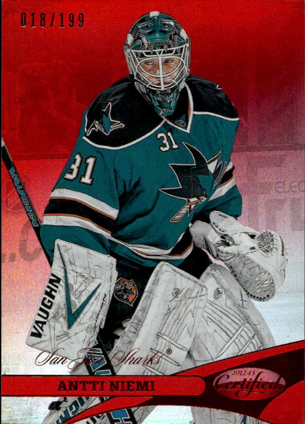 Mirror Red ANTTI NIEMI 12-13 Panini Certified Hockey /199