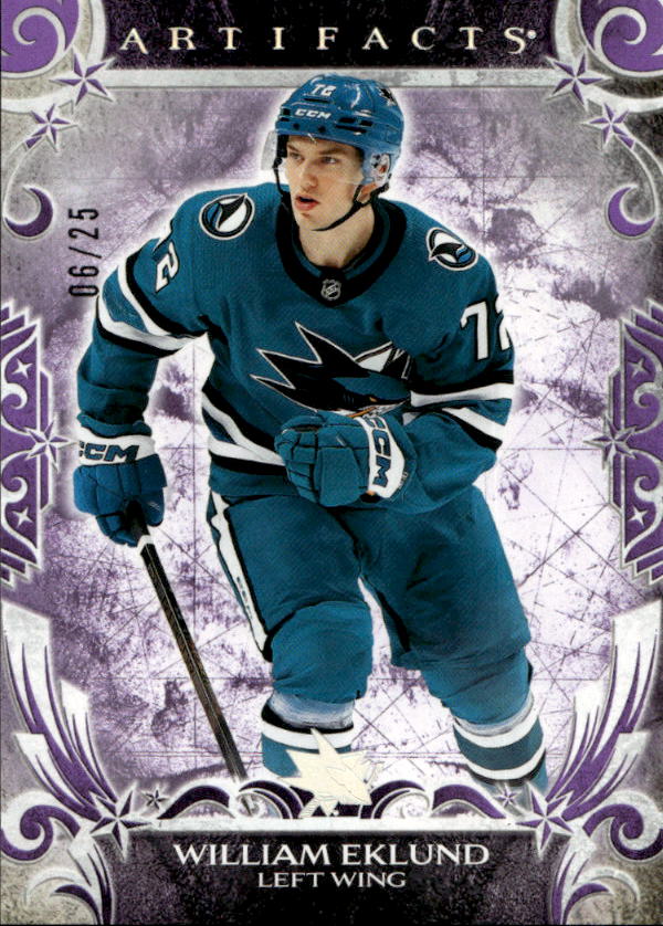 Purple WILLIAM EKLUND 24-25 UD Artifacts /25