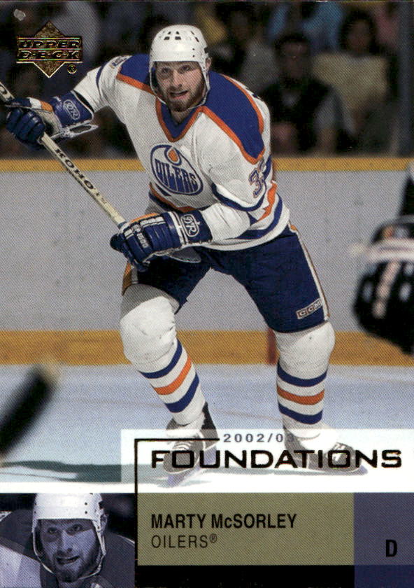 MARTY MCSORLEY 02-03 UD Foundations