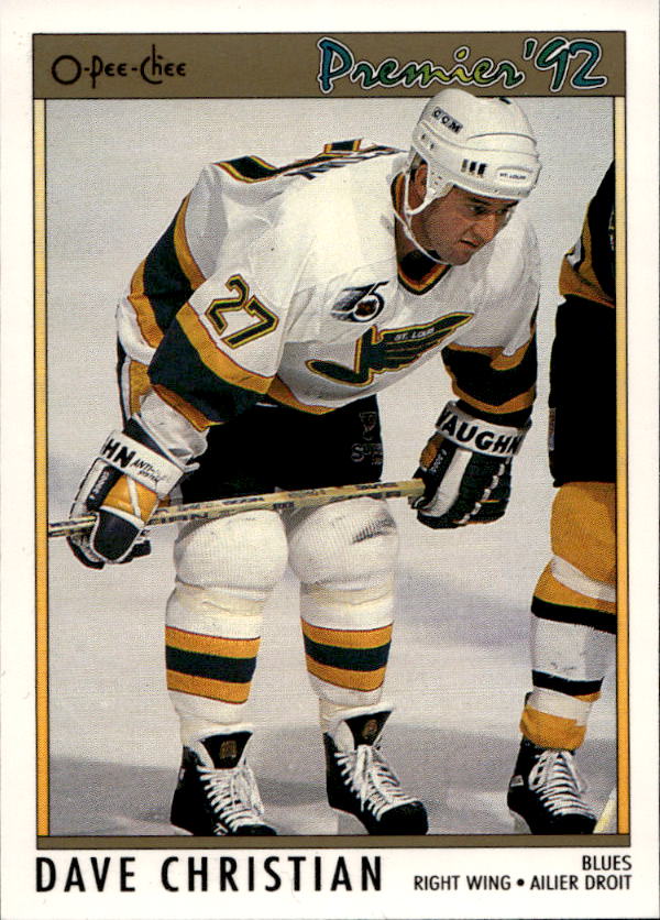 DAVE CHRISTIAN 91-92 O-Pee-Chee Premier