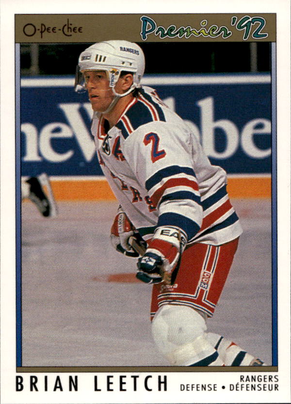 BRIAN LEETCH 91-92 O-Pee-Chee Premier