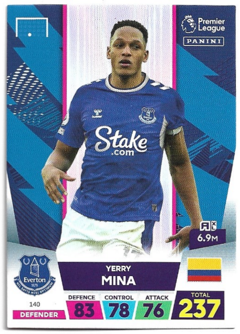 YERRY MINA 2023 Panini Adrenalyn XL Premier League