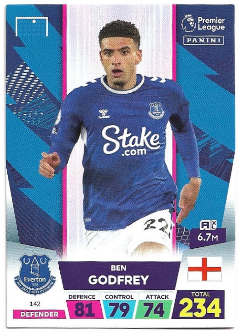 BEN GODFREY 2023 Panini Adrenalyn XL Premier League