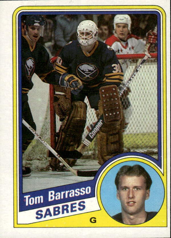 Rookie TOM BARRASSO 84-85 Topps (malý flek zezadu karty)