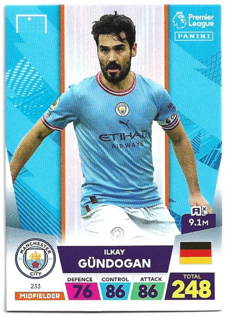 ILKAY GUNDOGAN 2023 Panini Adrenalyn XL Premier League
