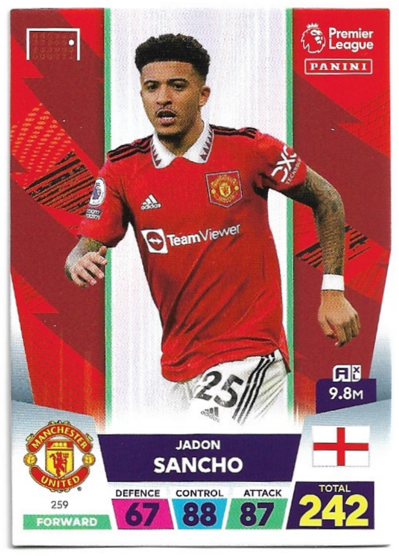 JADON SANCHO 2023 Panini Adrenalyn XL Premier League