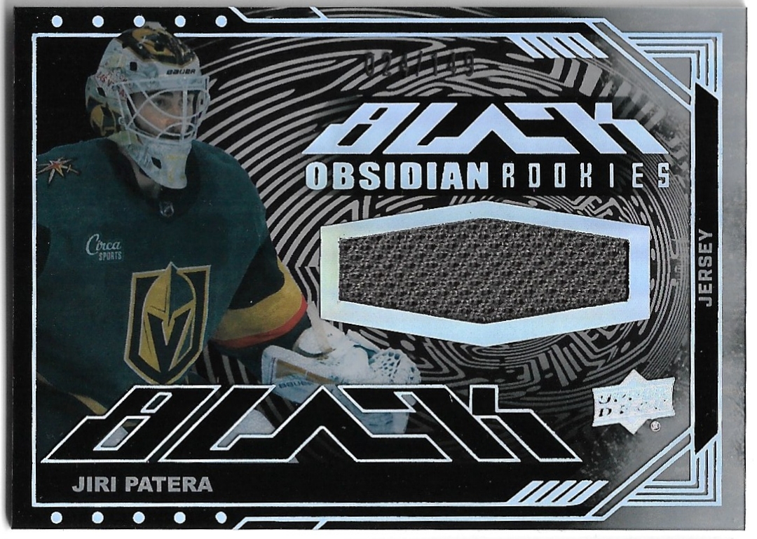 Jersey Rookie Obsidian Black JIŘÍ PATERA 23-24 UD SPx /149