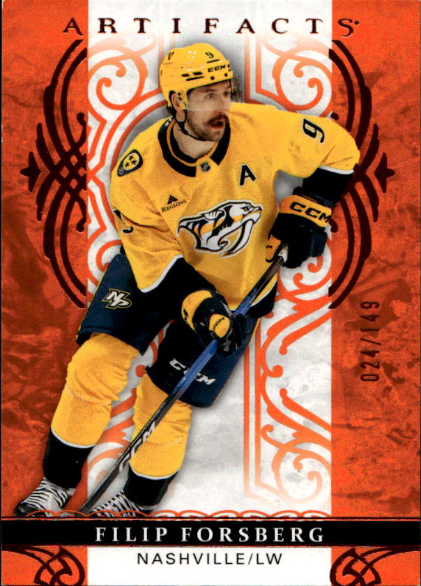 Orange FILIP FORSBERG 26-27 UD Artifacts /149