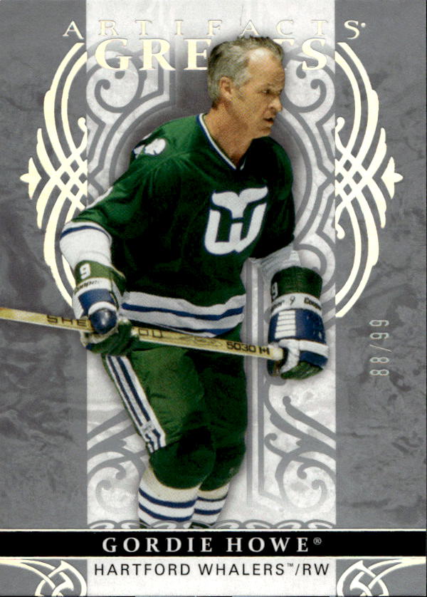 Platinum Sparkle Greats GORDIE HOWE 26-27 UD Artifacts /99