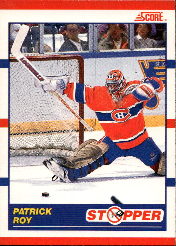 Stopper PATRICK ROY 90-91 Score Bilingual