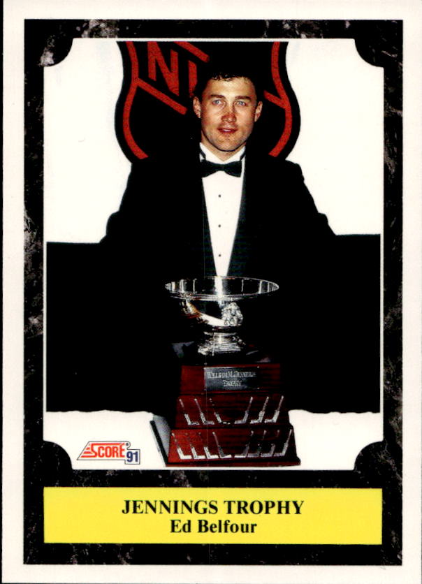 Award Winners Jennings Trophy ED BELFOUR 91-92 Score Canadian Bilingual