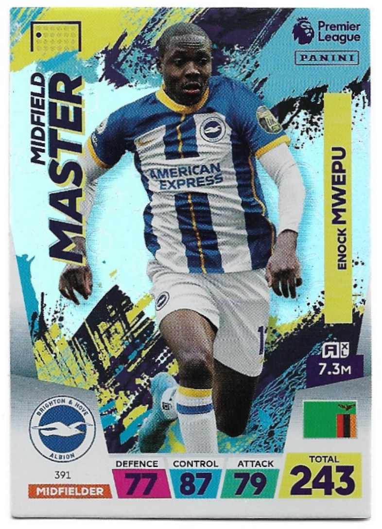 Midfield Masters ENOCK MWEPU 2023 Panini Adrenalyn XL Premier League