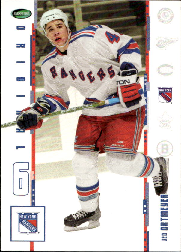 Rookie JED ORTMEYER 03-04 Parkhurst Original Six New York Rangers