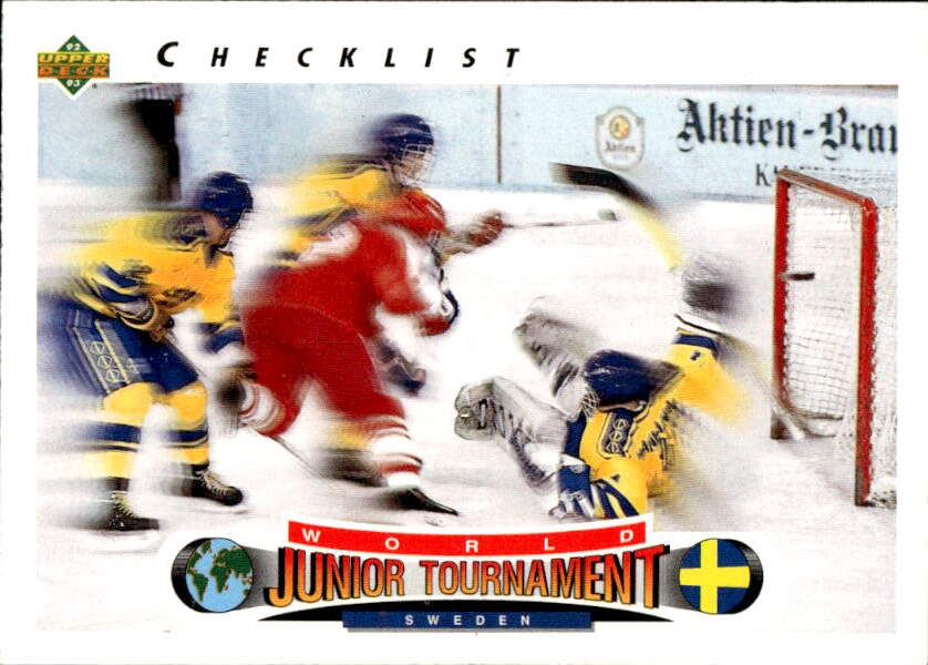 Checklist SWEDEN World Junior Championships 92-93 Upper Deck