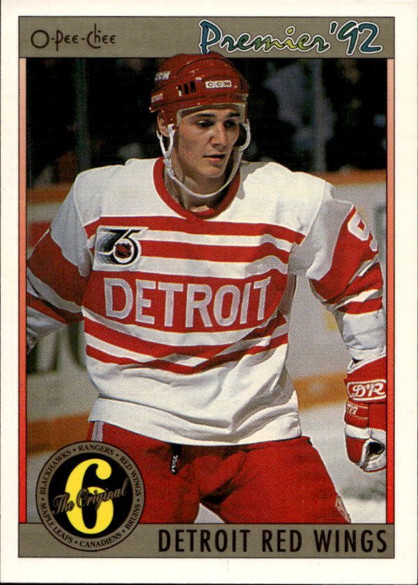 Checklist SERGEI FEDOROV/DETROIT RED WINGS 91-92 O-Pee-Chee Premier