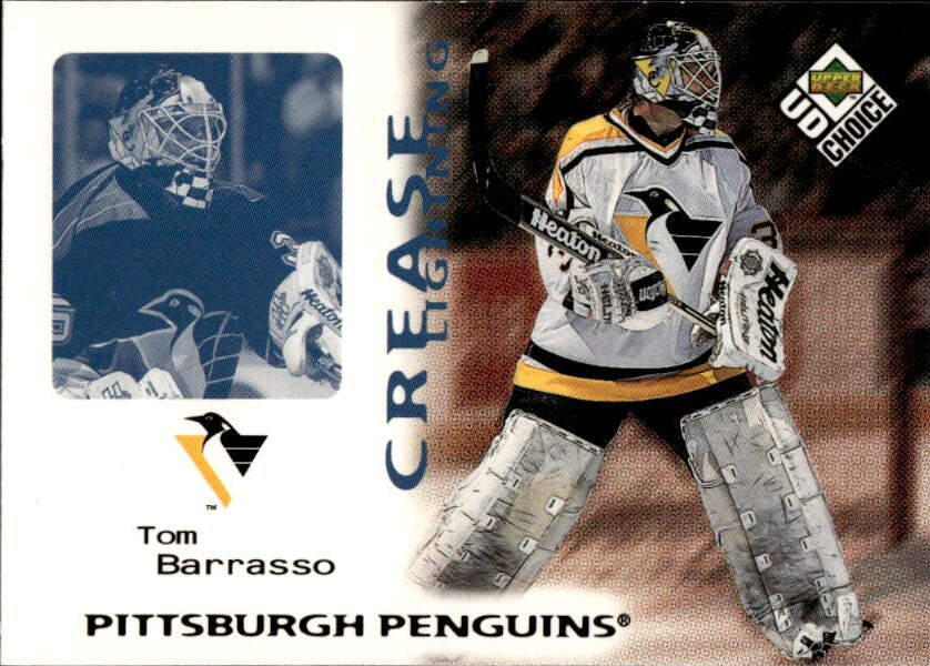 Crease Lightning TOM BARRASSO 98-99 UD Choice (lehce svělá horní hrana)