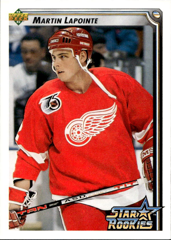 Star Rookies MARTIN LAPOINTE 92-93 Upper Deck