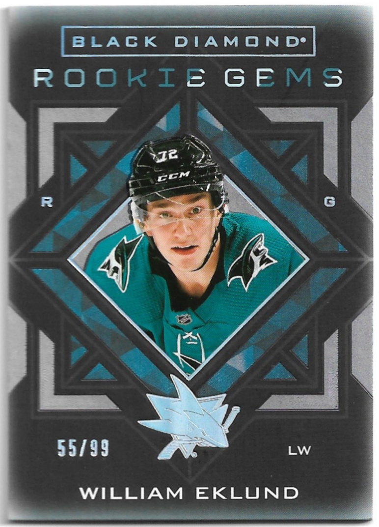 Rookie Gems Spectrum WILLIAM EKLUND 21-22 UD Black Diamond /99