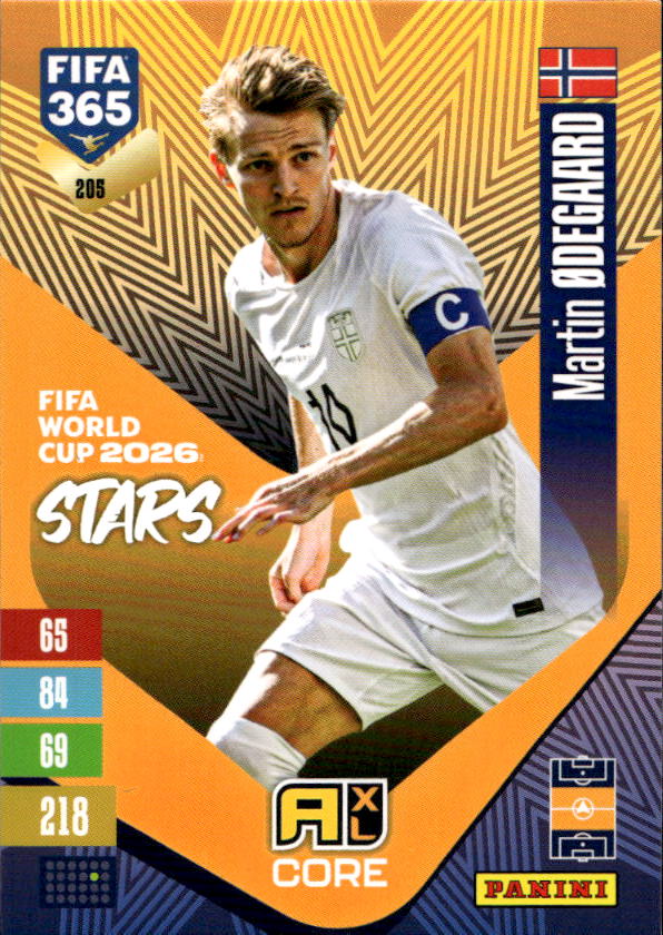 Fifa World Cup 2026 Stars MARTIN ODEGAARD 2027 Panini FIFA 365