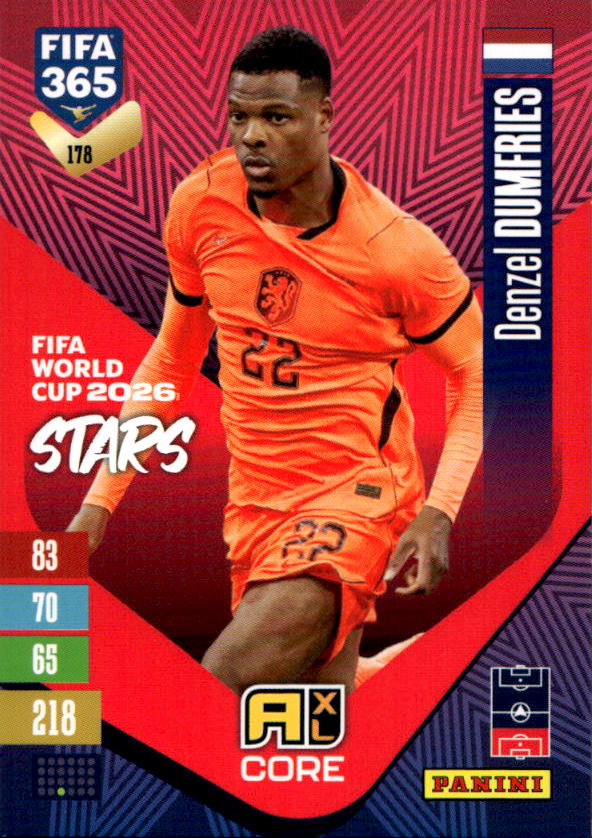 Fifa World Cup 2026 Stars DENZEL DUMFRIES 2027 Panini FIFA 365