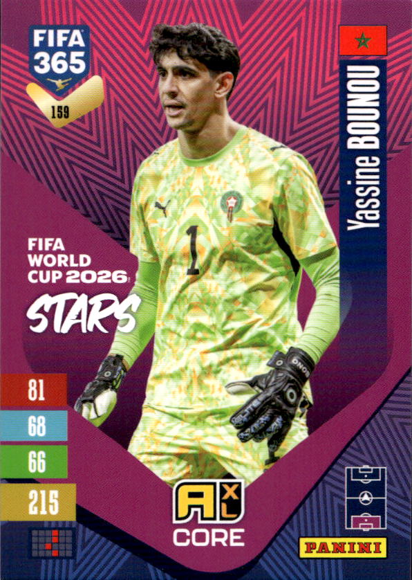 Fifa World Cup 2026 Stars YASSINE BOUNOU 2027 Panini FIFA 365