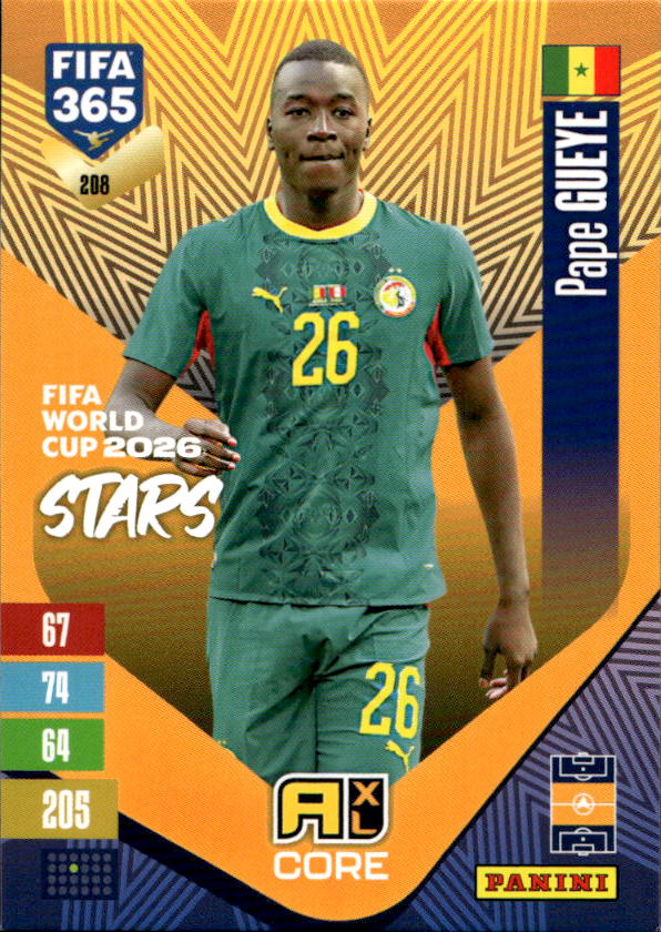 Fifa World Cup 2026 Stars PAPE GUEYE 2027 Panini FIFA 365