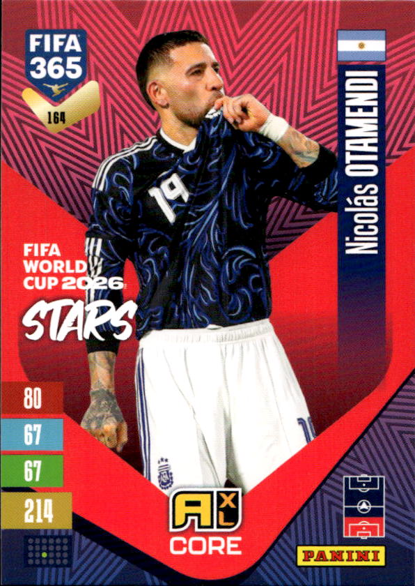 Fifa World Cup 2026 Stars NICOLAS OTAMENDI 2027 Panini FIFA 365